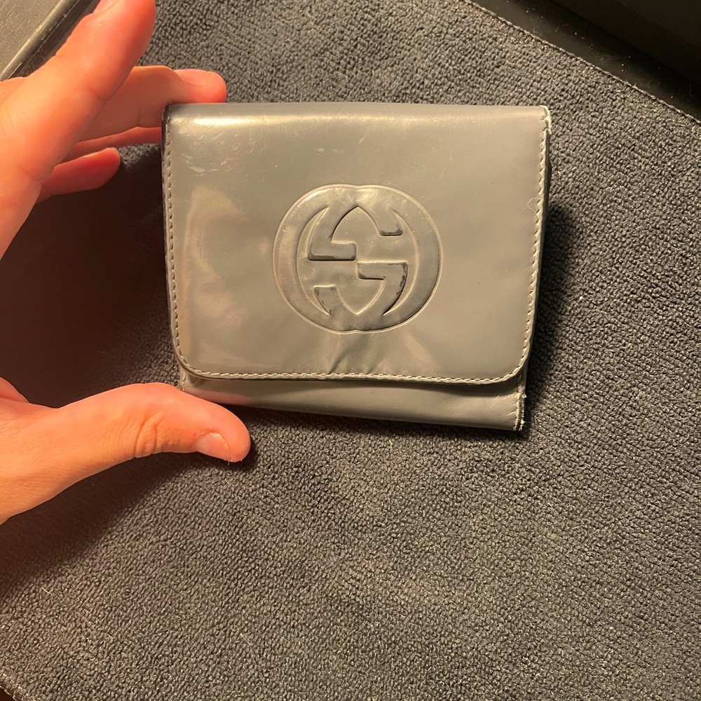 Gucci Jumbo GG Bifold Wallet Grey